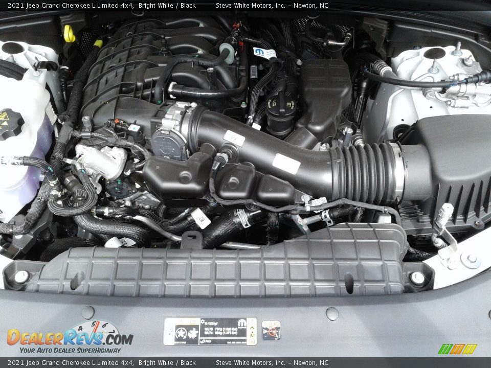 2021 Jeep Grand Cherokee L Limited 4x4 Bright White / Black Photo #9
