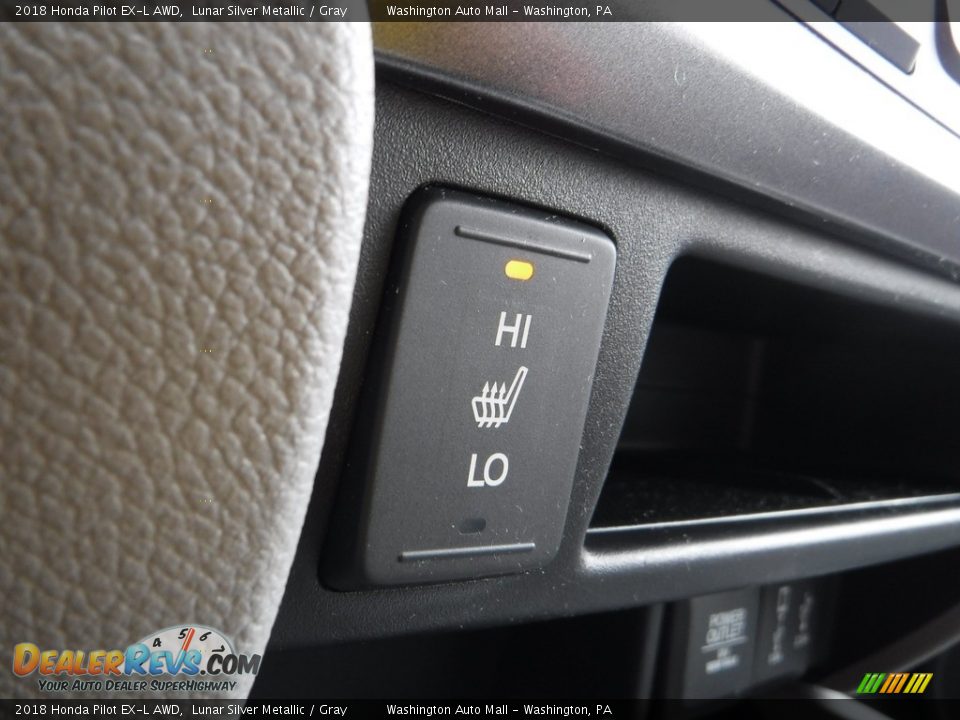 2018 Honda Pilot EX-L AWD Lunar Silver Metallic / Gray Photo #24