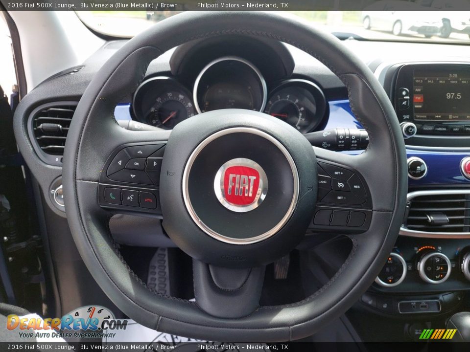 2016 Fiat 500X Lounge Steering Wheel Photo #13