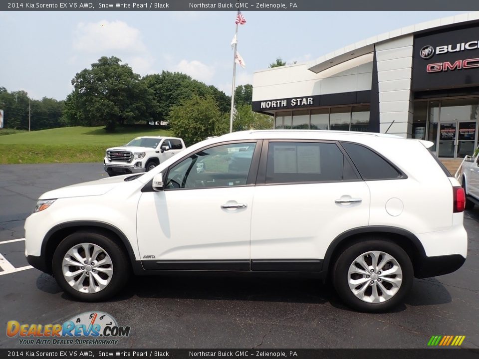 2014 Kia Sorento EX V6 AWD Snow White Pearl / Black Photo #12