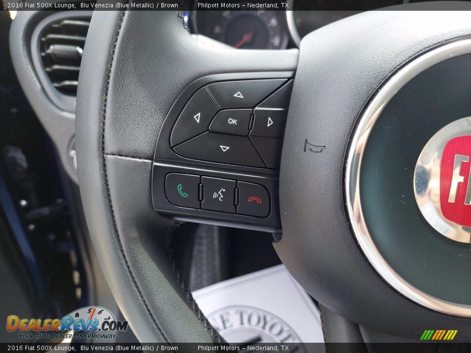 2016 Fiat 500X Lounge Steering Wheel Photo #14