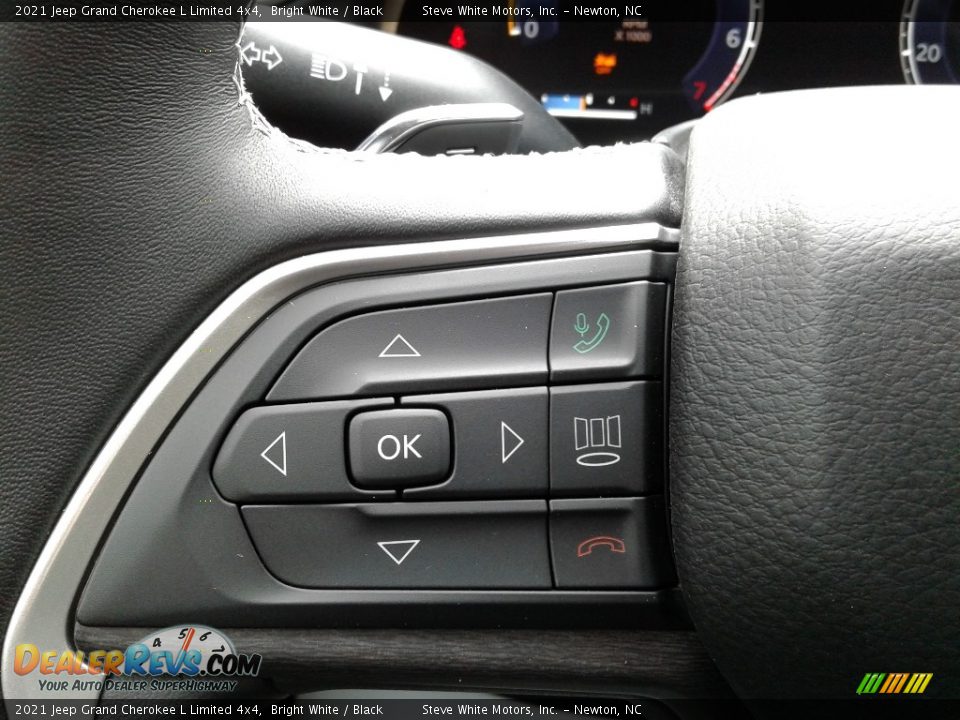 2021 Jeep Grand Cherokee L Limited 4x4 Bright White / Black Photo #18
