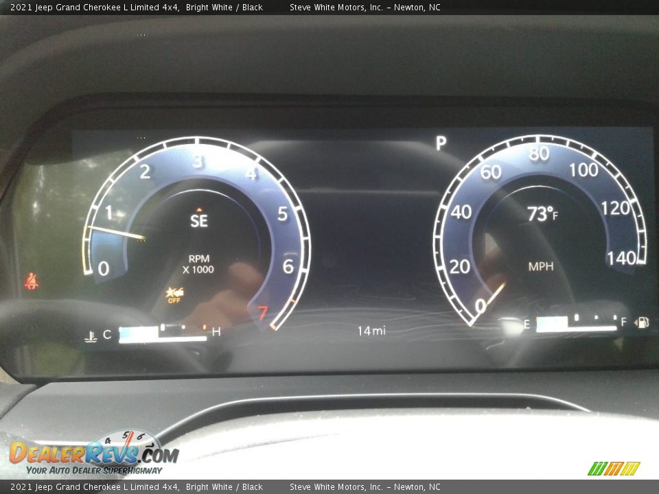 2021 Jeep Grand Cherokee L Limited 4x4 Bright White / Black Photo #20
