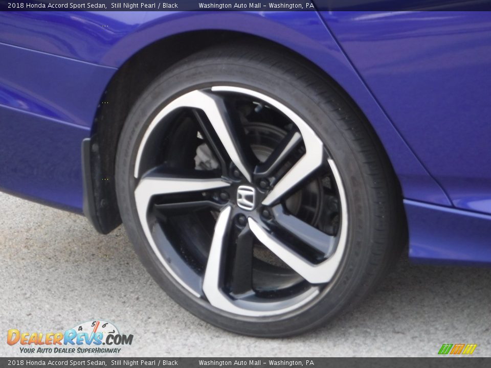 2018 Honda Accord Sport Sedan Still Night Pearl / Black Photo #3