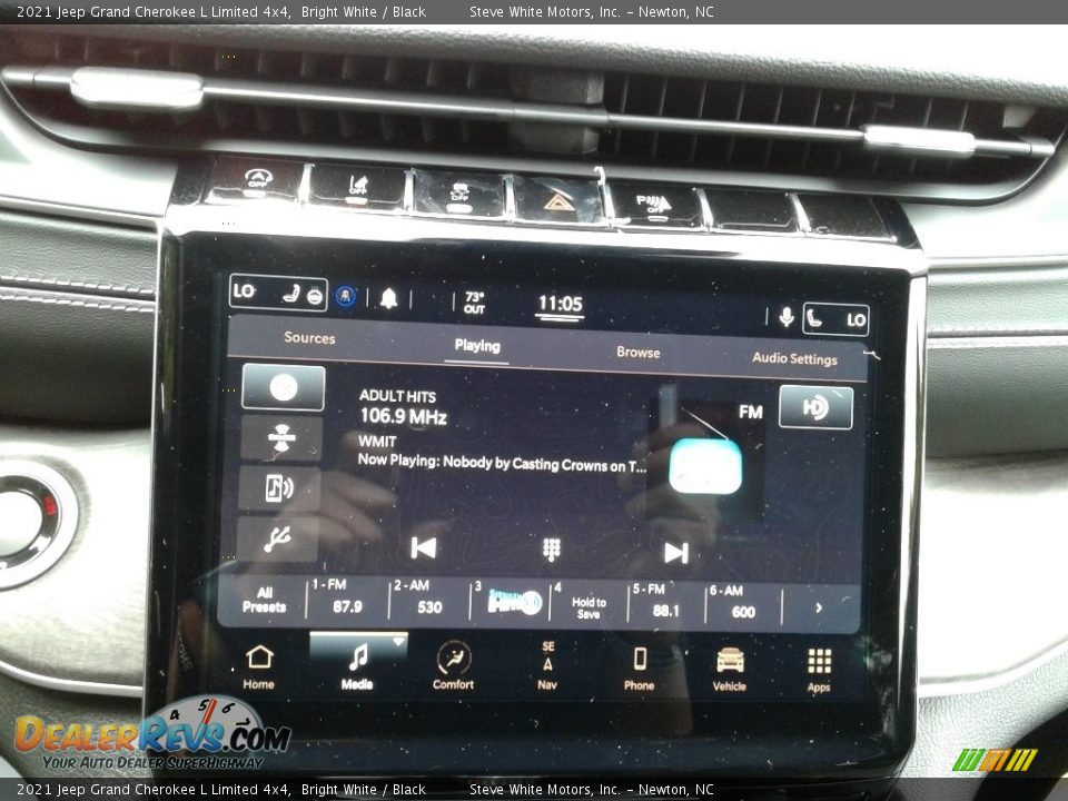 2021 Jeep Grand Cherokee L Limited 4x4 Bright White / Black Photo #21