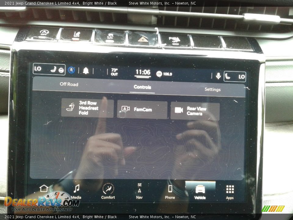 2021 Jeep Grand Cherokee L Limited 4x4 Bright White / Black Photo #23