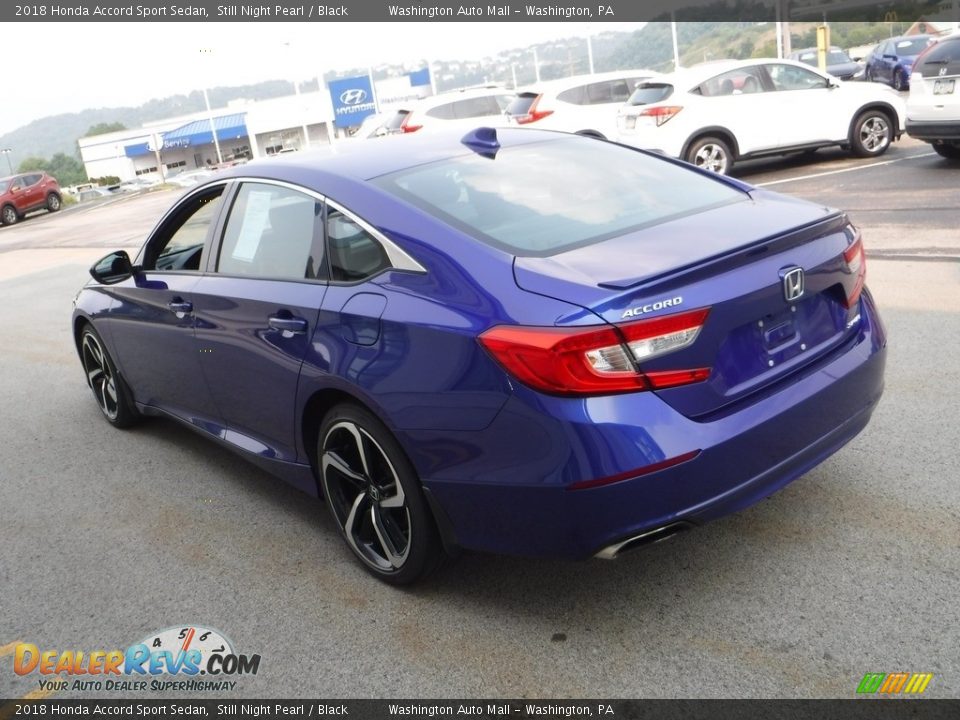 2018 Honda Accord Sport Sedan Still Night Pearl / Black Photo #7