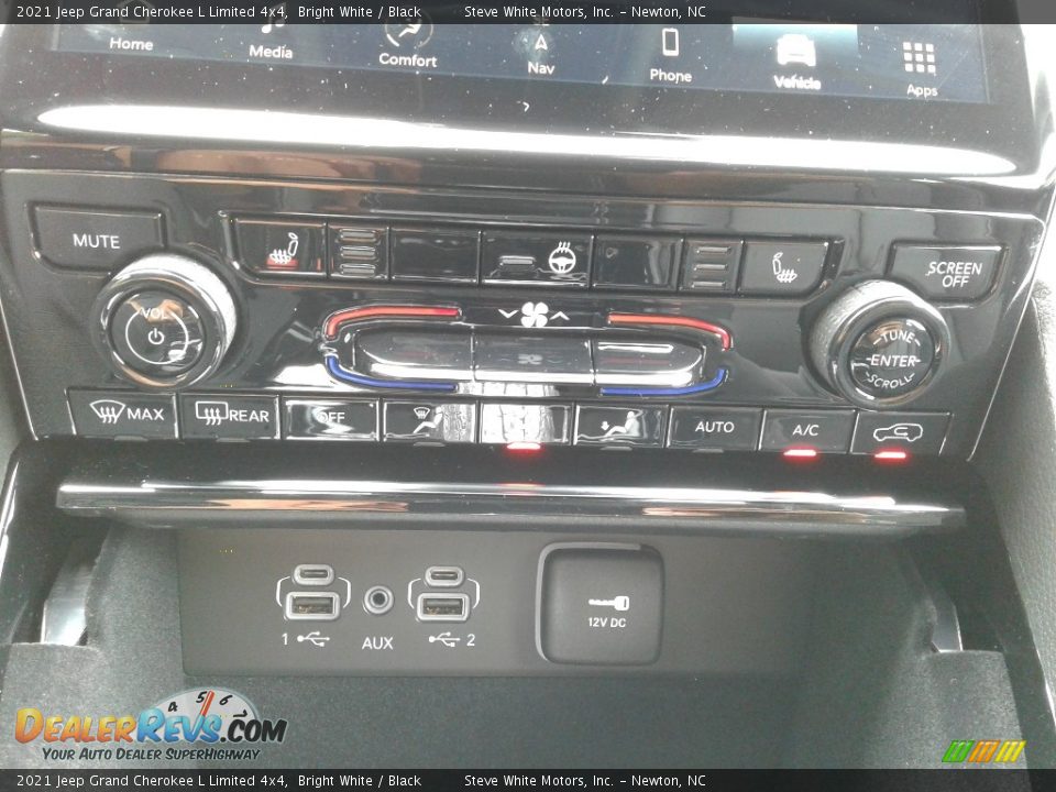 2021 Jeep Grand Cherokee L Limited 4x4 Bright White / Black Photo #25