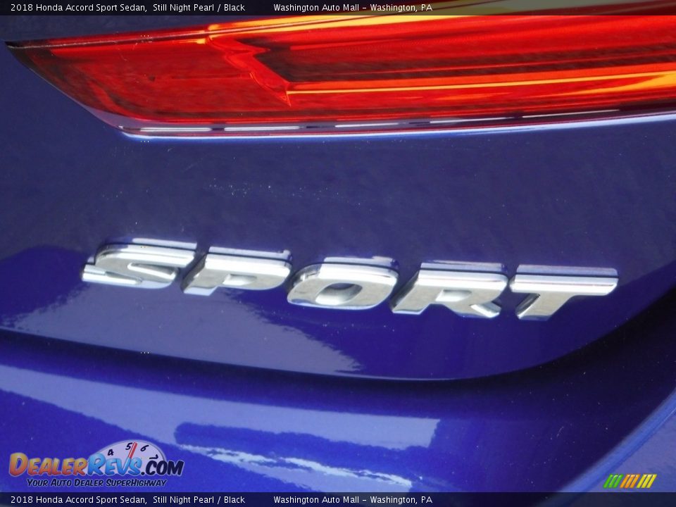 2018 Honda Accord Sport Sedan Still Night Pearl / Black Photo #10