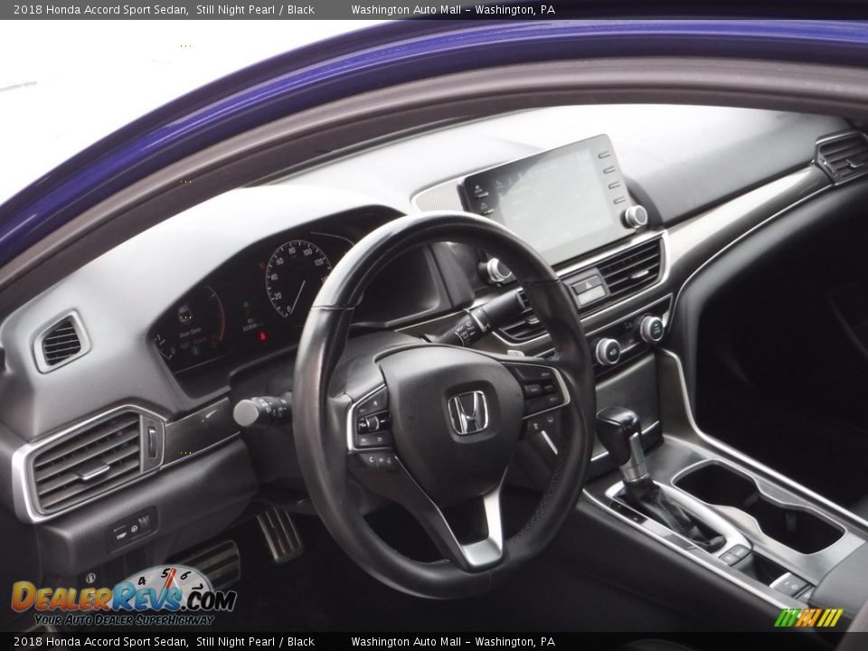 2018 Honda Accord Sport Sedan Still Night Pearl / Black Photo #11