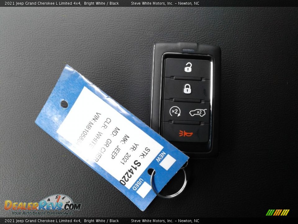 2021 Jeep Grand Cherokee L Limited 4x4 Bright White / Black Photo #28