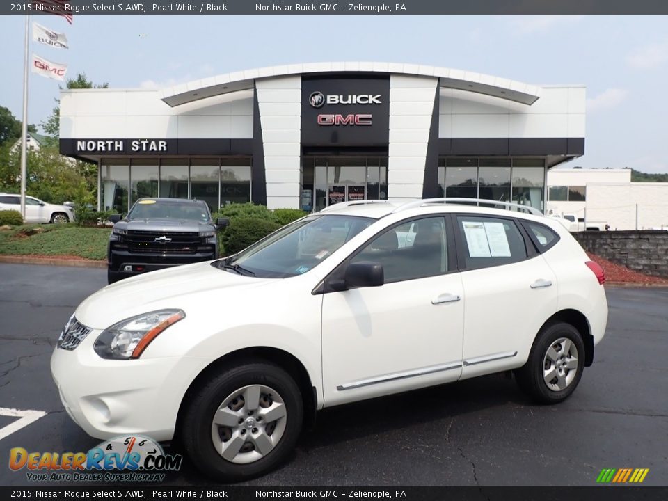 2015 Nissan Rogue Select S AWD Pearl White / Black Photo #1