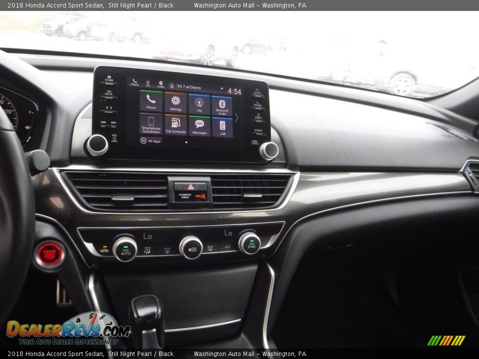 2018 Honda Accord Sport Sedan Still Night Pearl / Black Photo #17