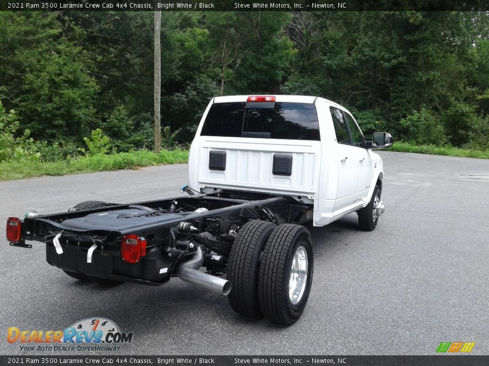 2021 Ram 3500 Laramie Crew Cab 4x4 Chassis Bright White / Black Photo #6