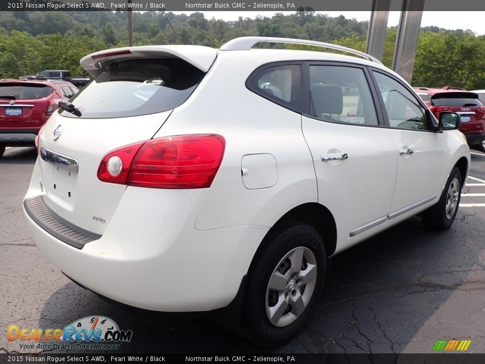 2015 Nissan Rogue Select S AWD Pearl White / Black Photo #6