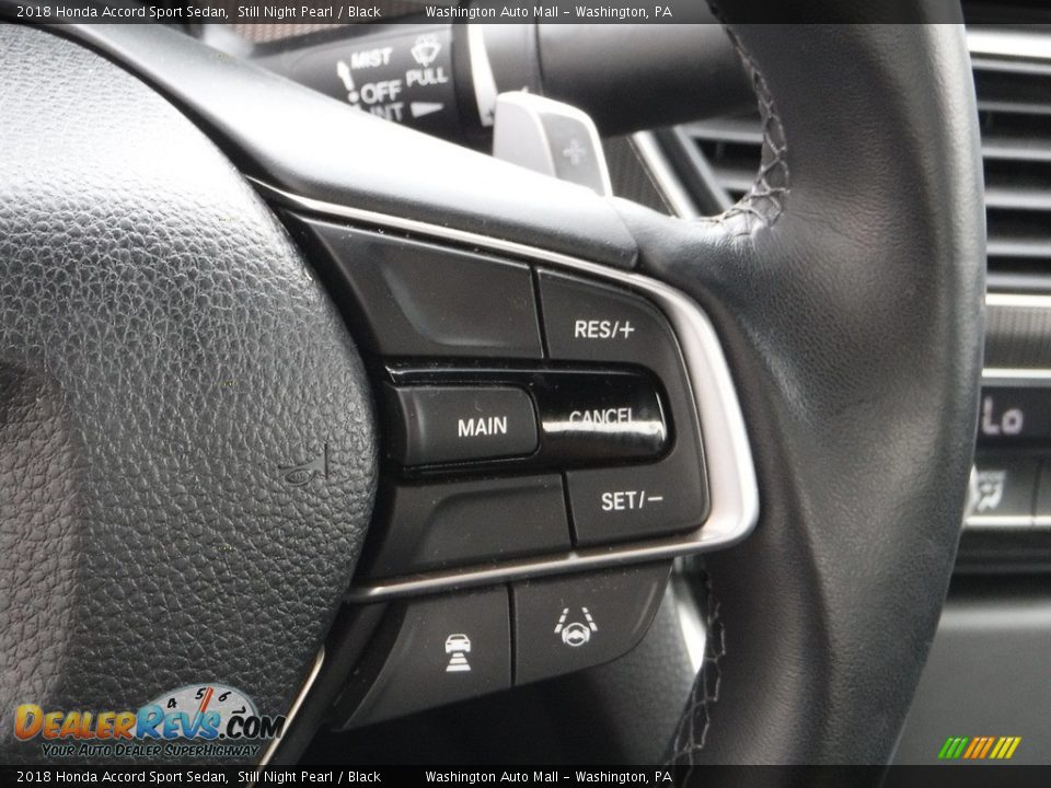 2018 Honda Accord Sport Sedan Still Night Pearl / Black Photo #22