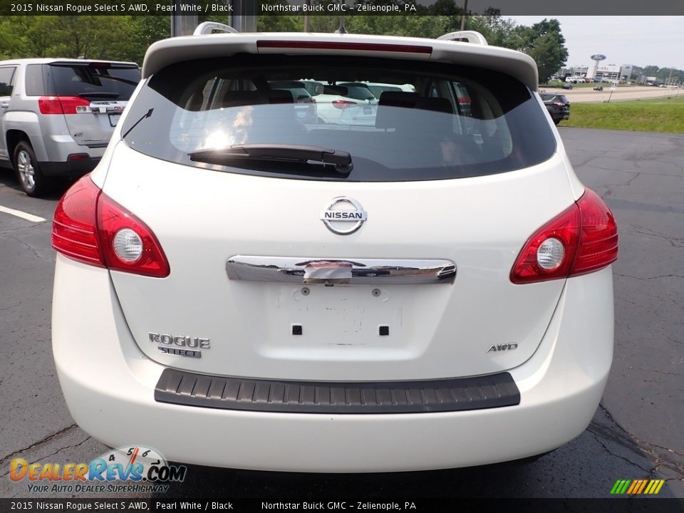 2015 Nissan Rogue Select S AWD Pearl White / Black Photo #7