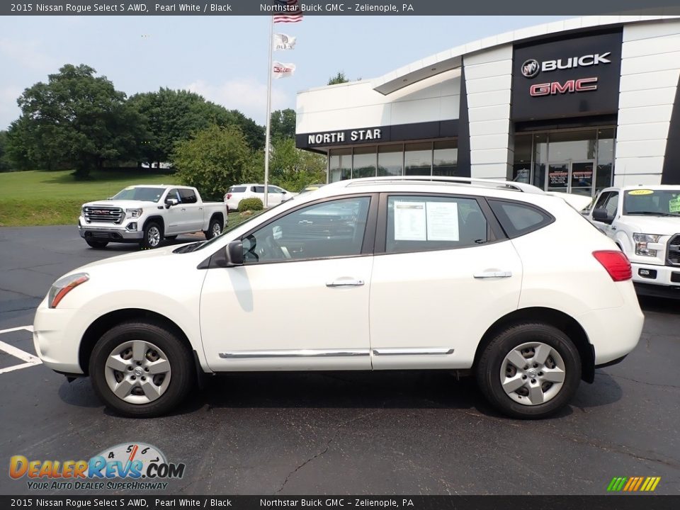 2015 Nissan Rogue Select S AWD Pearl White / Black Photo #10