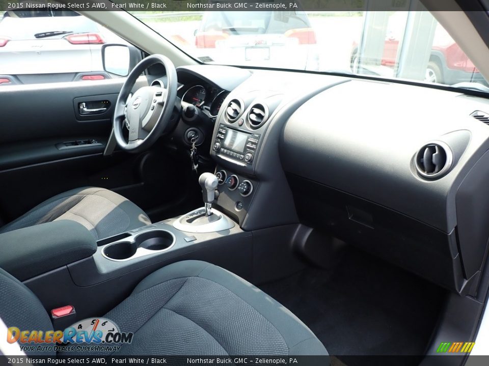 2015 Nissan Rogue Select S AWD Pearl White / Black Photo #13