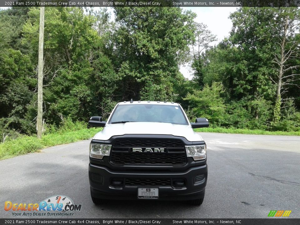 2021 Ram 2500 Tradesman Crew Cab 4x4 Chassis Bright White / Black/Diesel Gray Photo #3