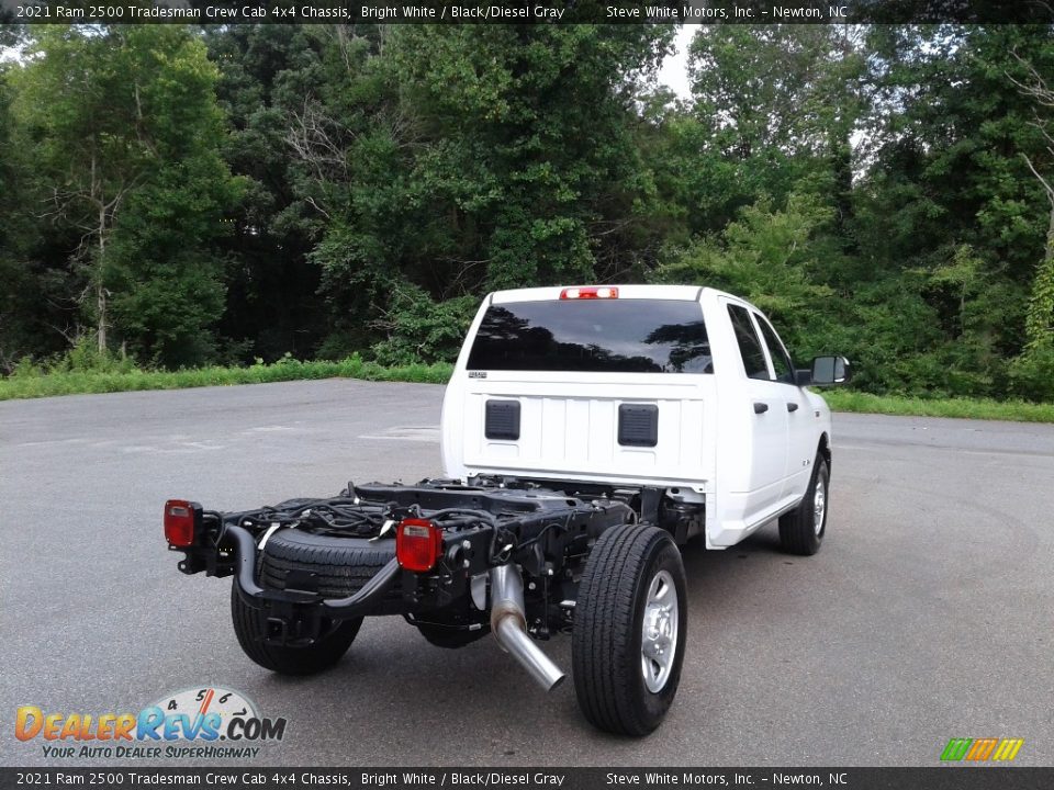 2021 Ram 2500 Tradesman Crew Cab 4x4 Chassis Bright White / Black/Diesel Gray Photo #6