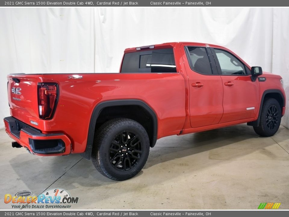 2021 GMC Sierra 1500 Elevation Double Cab 4WD Cardinal Red / Jet Black Photo #2