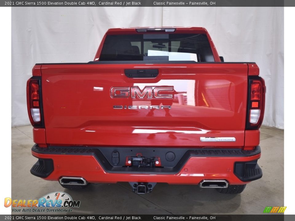 2021 GMC Sierra 1500 Elevation Double Cab 4WD Cardinal Red / Jet Black Photo #3