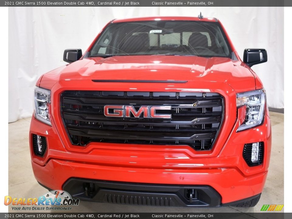 2021 GMC Sierra 1500 Elevation Double Cab 4WD Cardinal Red / Jet Black Photo #4