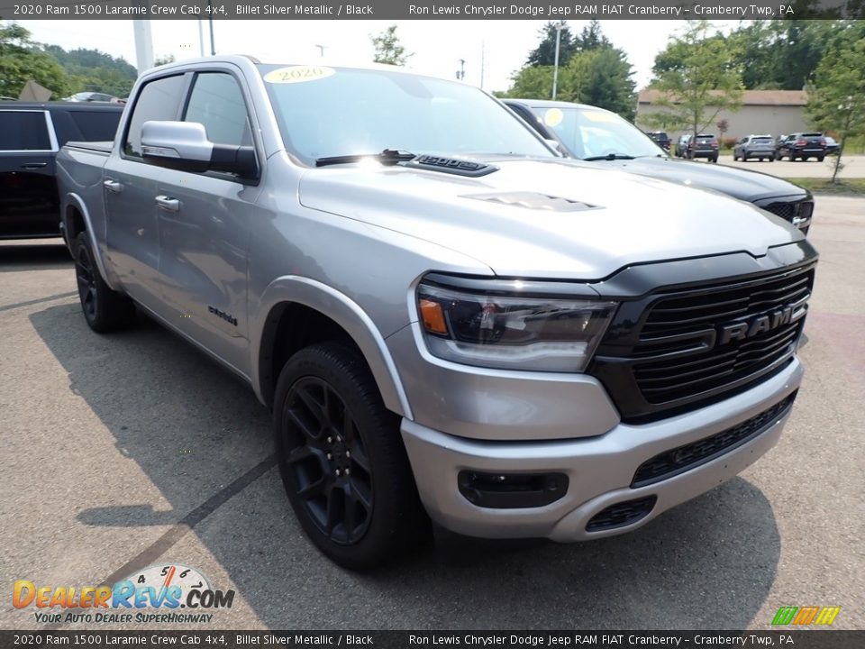 2020 Ram 1500 Laramie Crew Cab 4x4 Billet Silver Metallic / Black Photo #2