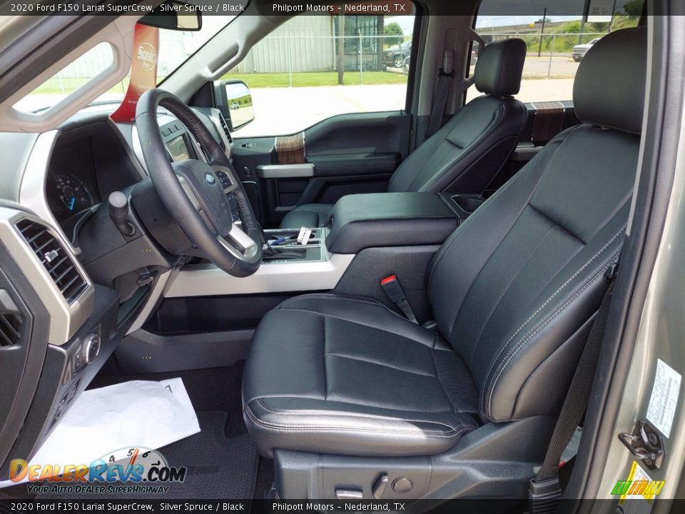 Black Interior - 2020 Ford F150 Lariat SuperCrew Photo #11