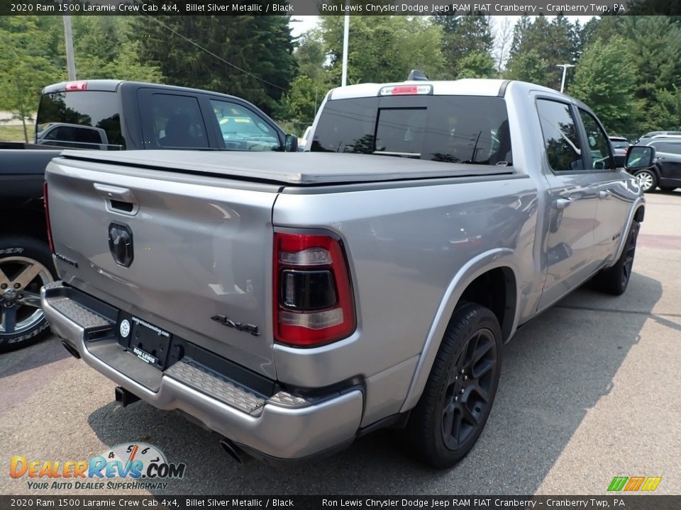 2020 Ram 1500 Laramie Crew Cab 4x4 Billet Silver Metallic / Black Photo #3