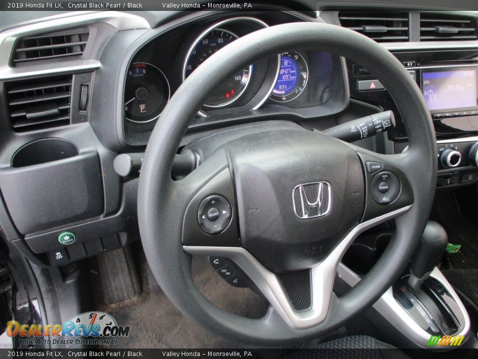 2019 Honda Fit LX Crystal Black Pearl / Black Photo #13