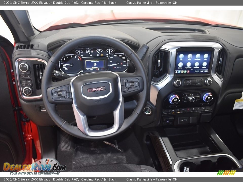 2021 GMC Sierra 1500 Elevation Double Cab 4WD Cardinal Red / Jet Black Photo #11