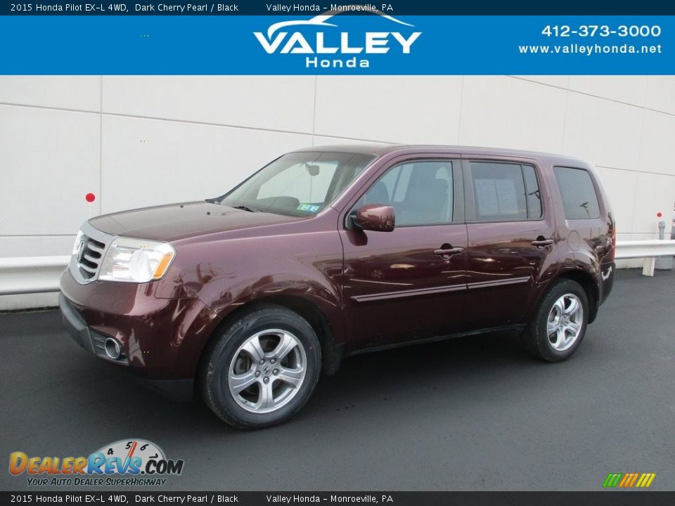 2015 Honda Pilot EX-L 4WD Dark Cherry Pearl / Black Photo #1