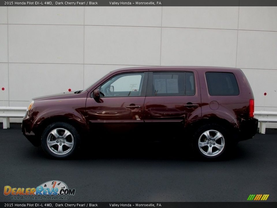 2015 Honda Pilot EX-L 4WD Dark Cherry Pearl / Black Photo #2