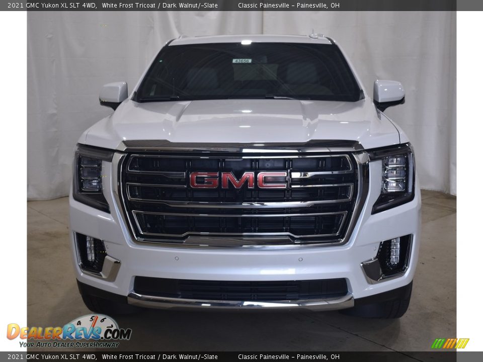 2021 GMC Yukon XL SLT 4WD White Frost Tricoat / Dark Walnut/­Slate Photo #4