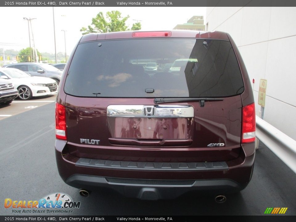 2015 Honda Pilot EX-L 4WD Dark Cherry Pearl / Black Photo #4