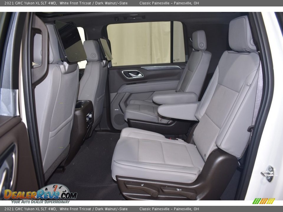 2021 GMC Yukon XL SLT 4WD White Frost Tricoat / Dark Walnut/­Slate Photo #8