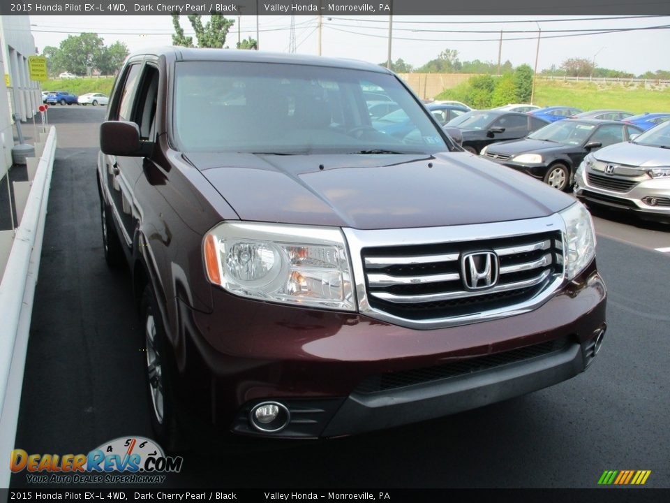 2015 Honda Pilot EX-L 4WD Dark Cherry Pearl / Black Photo #7