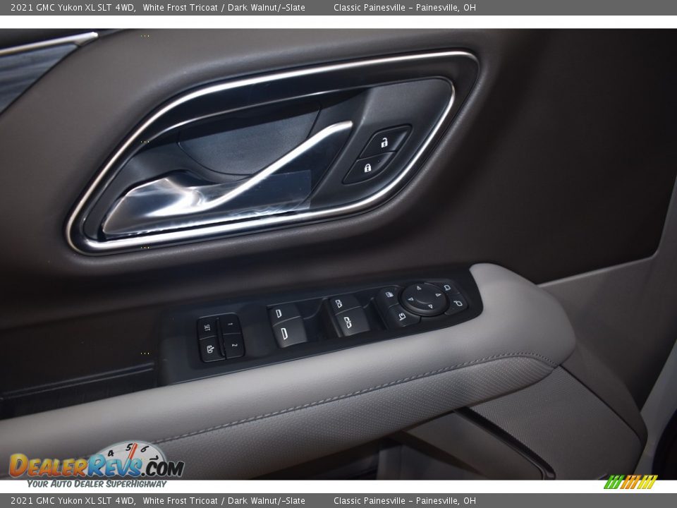 2021 GMC Yukon XL SLT 4WD White Frost Tricoat / Dark Walnut/­Slate Photo #10