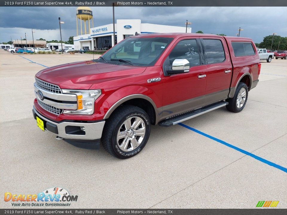 2019 Ford F150 Lariat SuperCrew 4x4 Ruby Red / Black Photo #3