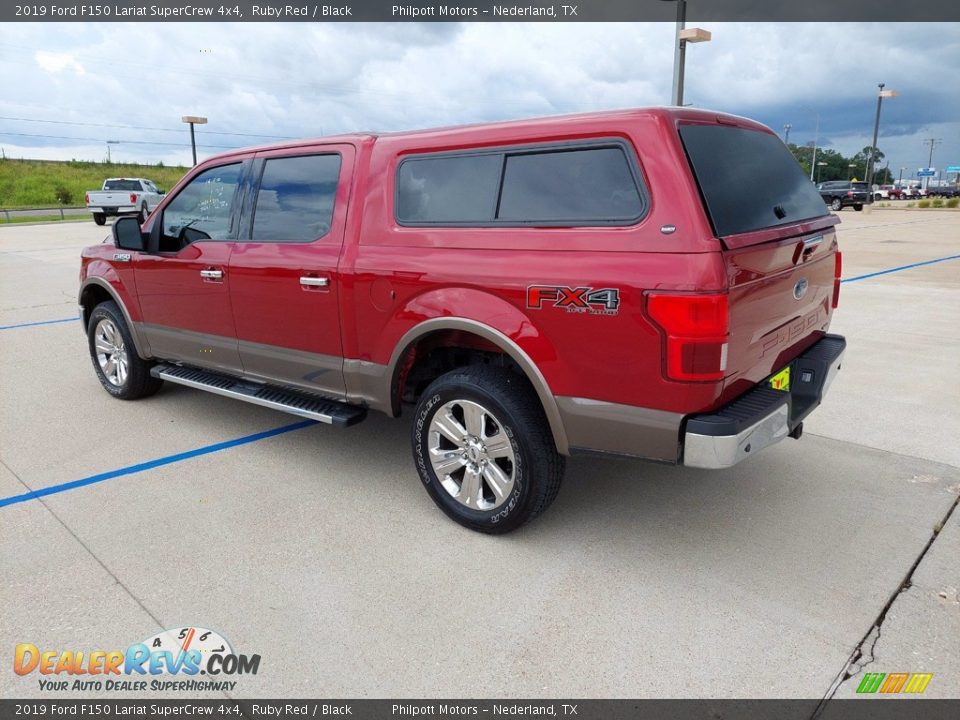 2019 Ford F150 Lariat SuperCrew 4x4 Ruby Red / Black Photo #5