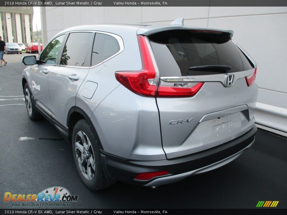 2019 Honda CR-V EX AWD Lunar Silver Metallic / Gray Photo #3