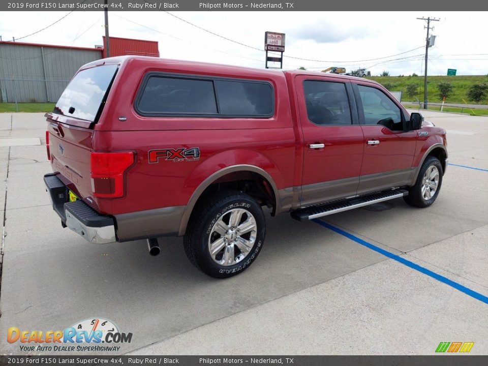 2019 Ford F150 Lariat SuperCrew 4x4 Ruby Red / Black Photo #7