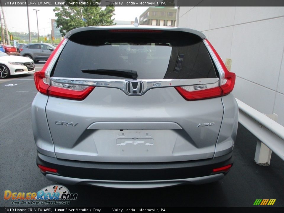 2019 Honda CR-V EX AWD Lunar Silver Metallic / Gray Photo #4