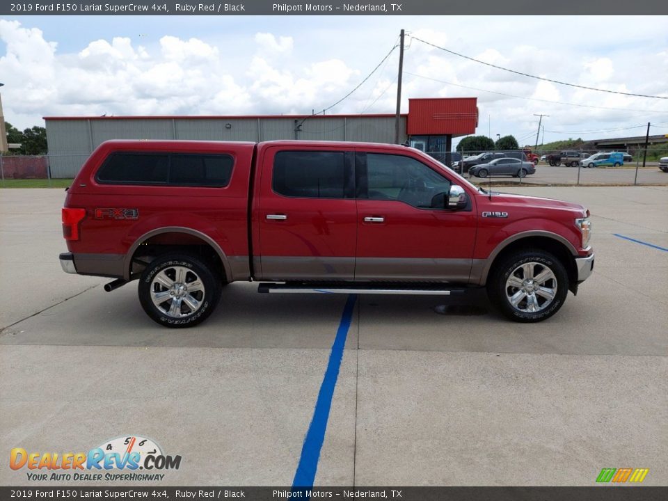 2019 Ford F150 Lariat SuperCrew 4x4 Ruby Red / Black Photo #8