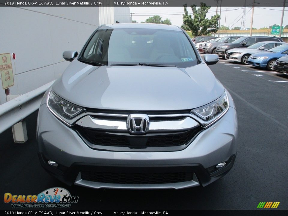 2019 Honda CR-V EX AWD Lunar Silver Metallic / Gray Photo #8