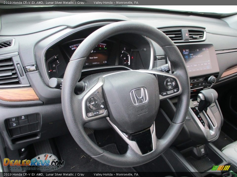 2019 Honda CR-V EX AWD Lunar Silver Metallic / Gray Photo #14