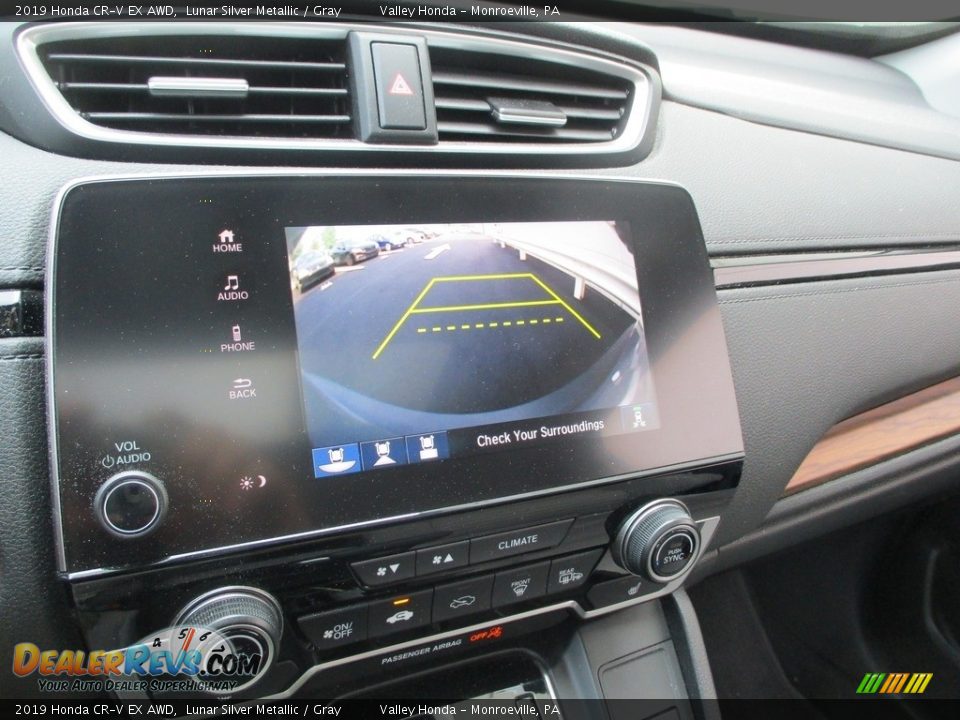 2019 Honda CR-V EX AWD Lunar Silver Metallic / Gray Photo #16