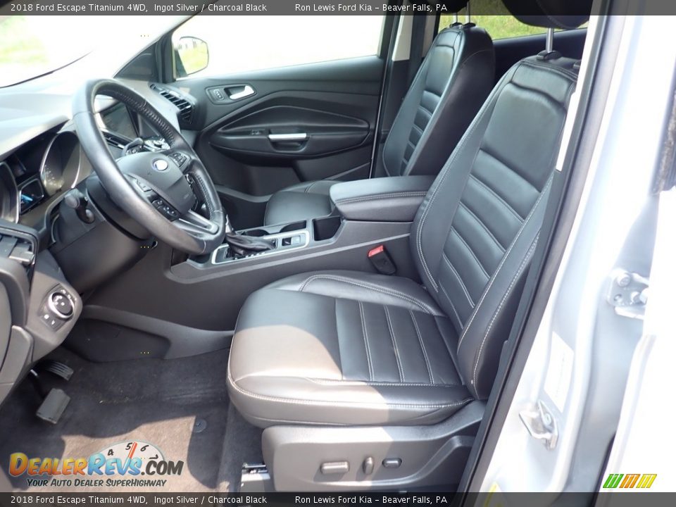 2018 Ford Escape Titanium 4WD Ingot Silver / Charcoal Black Photo #18